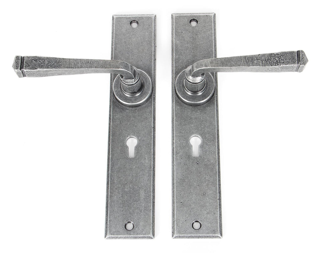 From The Anvil's Pewter Patina Large Avon Lever Lock Set