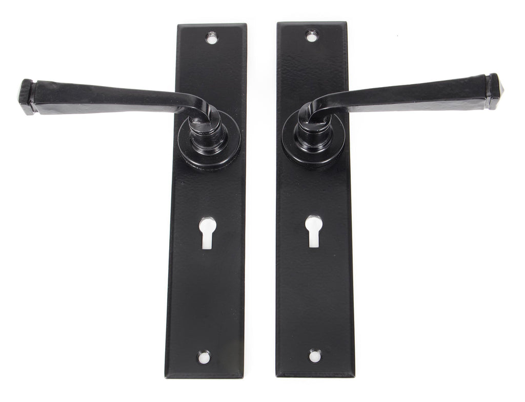 From The Anvil's Black Large Avon Lever Lock Set