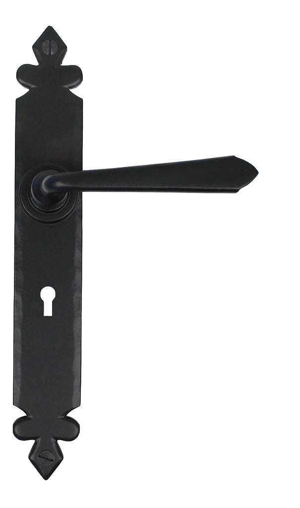 From The Anvil's Black Cromwell Lever Lock Set