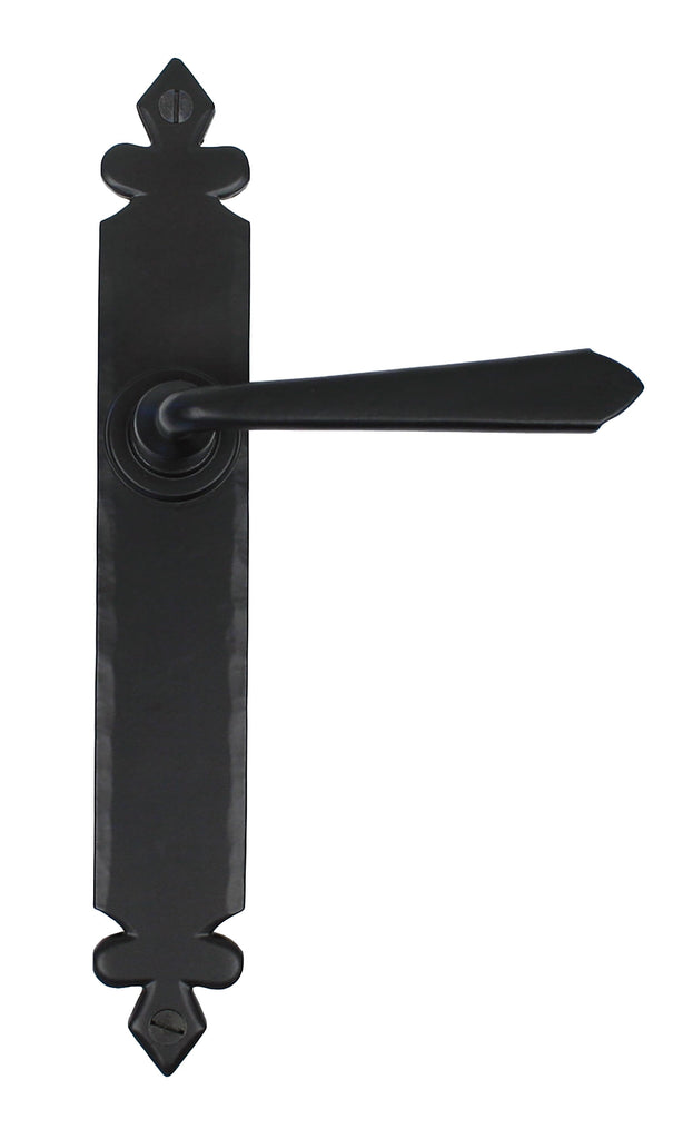 From The Anvil's Black Cromwell Lever Latch Set