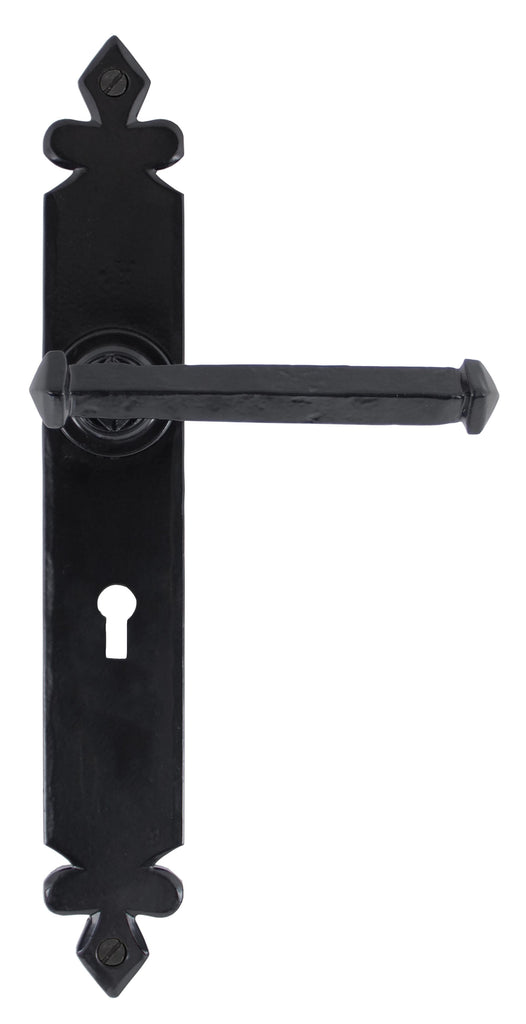 From The Anvil's Black Tudor Lever Lock Set