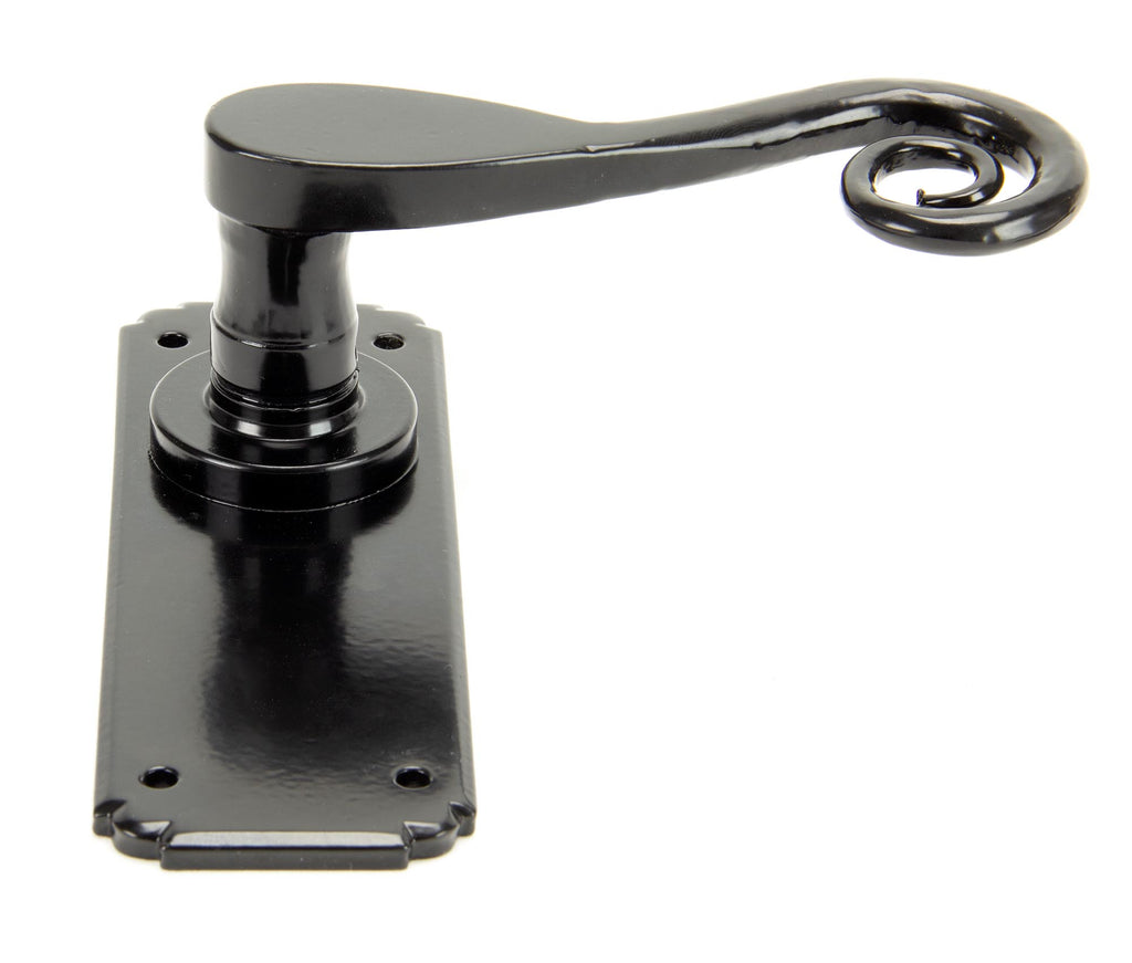 From The Anvil's Black Monkeytail Lever Latch Set