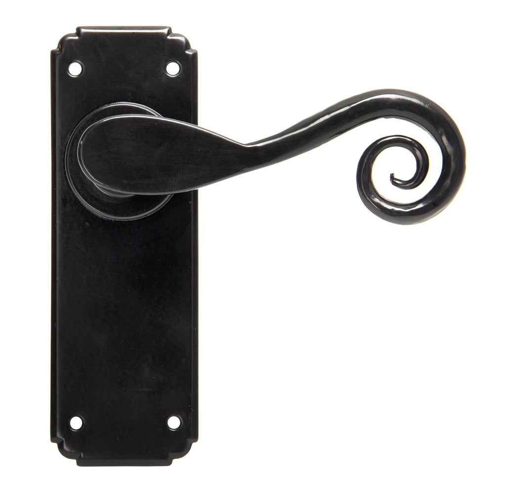 From The Anvil's Black Monkeytail Lever Latch Set