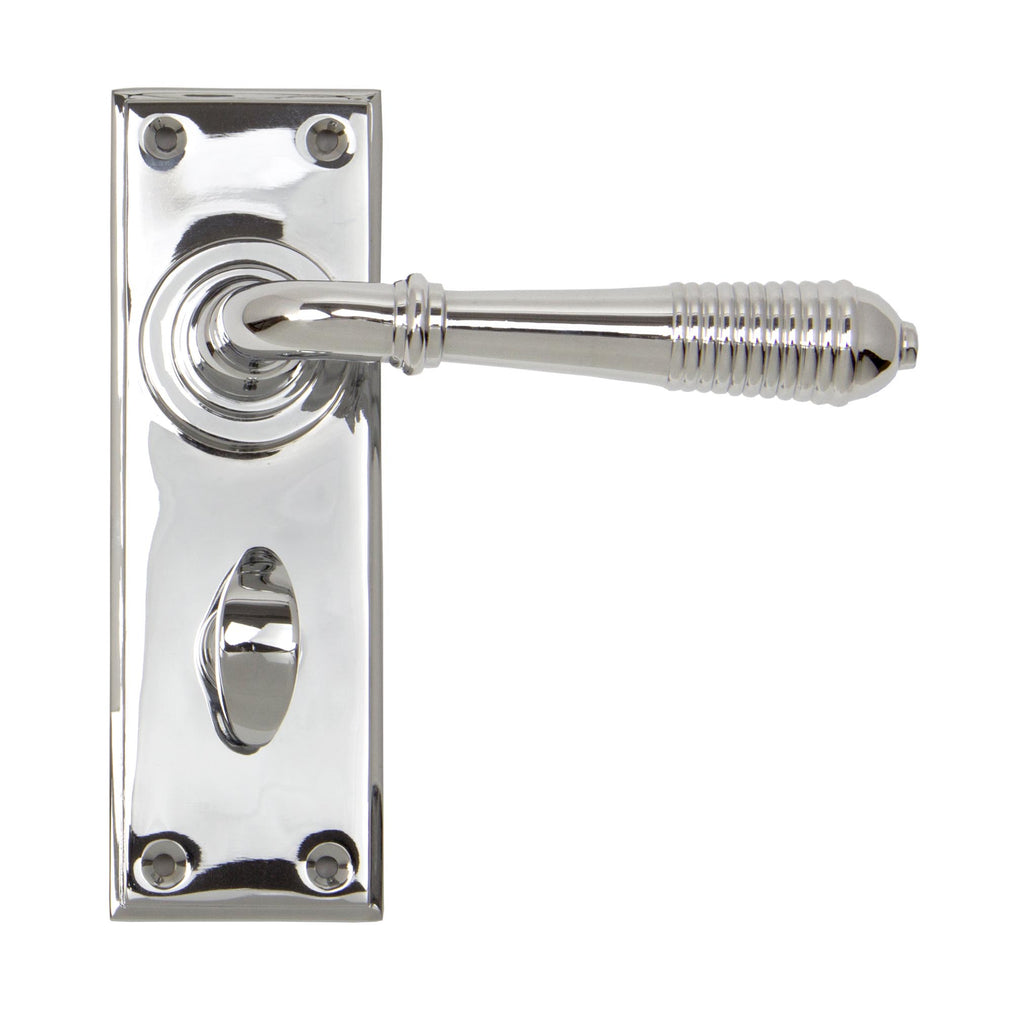 From The Anvil's Polished Chrome Reeded Lever Bathroom Set