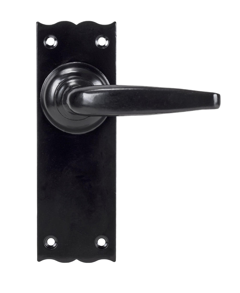 From The Anvil's Black Oak Lever Latch Set