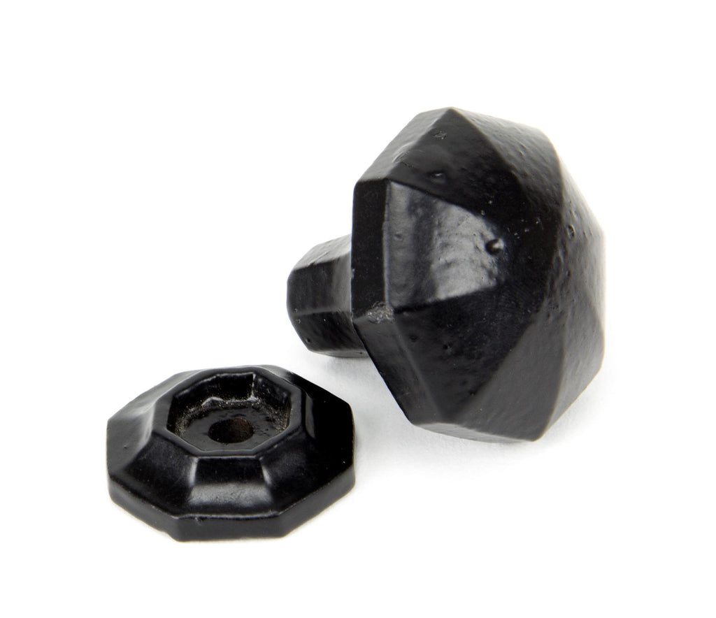 From The Anvil's Black Octagonal Cabinet Knob