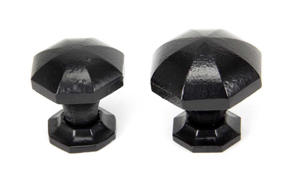 From The Anvil's Black Octagonal Cabinet Knob