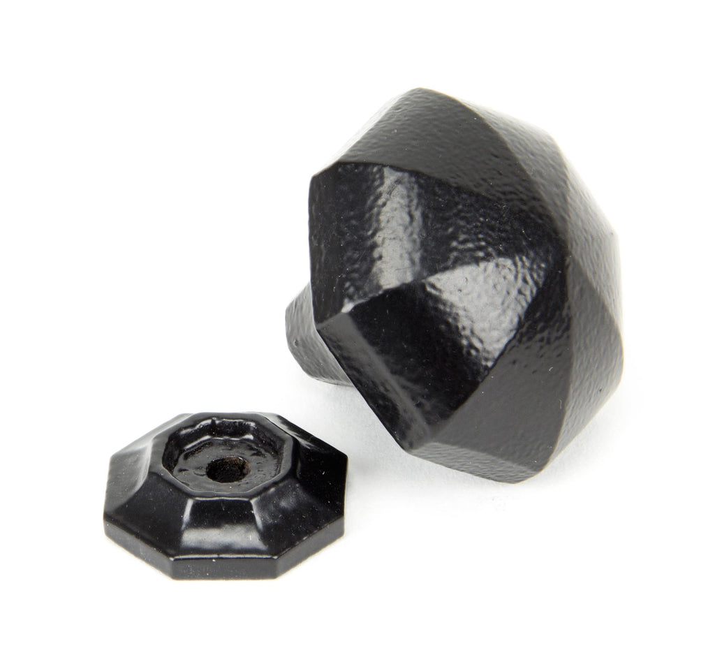 From The Anvil's Black Octagonal Cabinet Knob