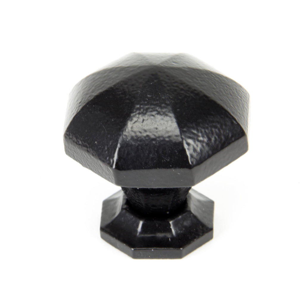 From The Anvil's Black Octagonal Cabinet Knob