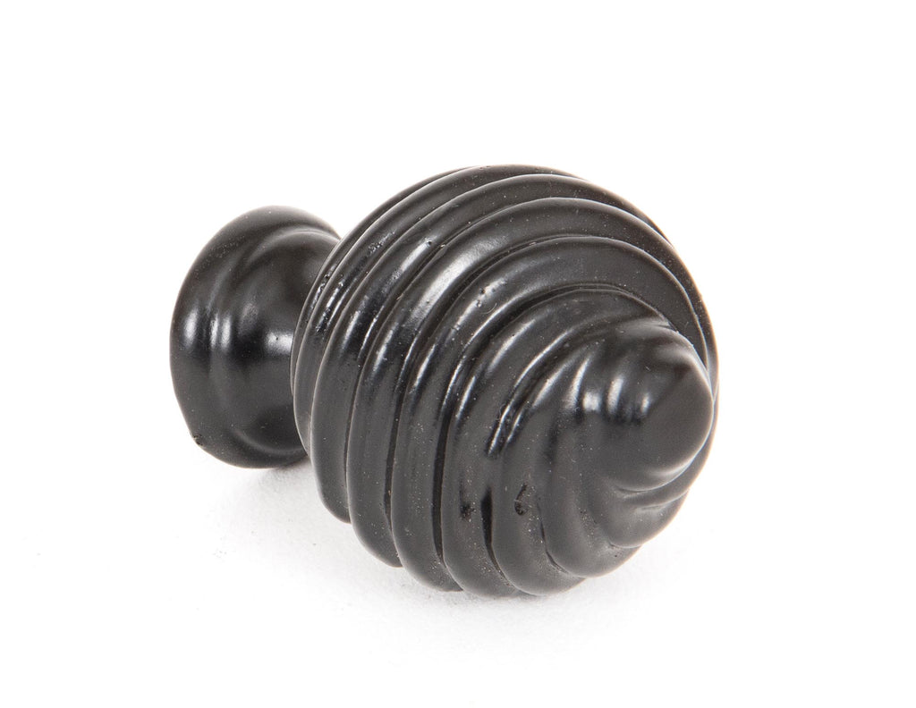 From The Anvil's Black Twist Cabinet Knob