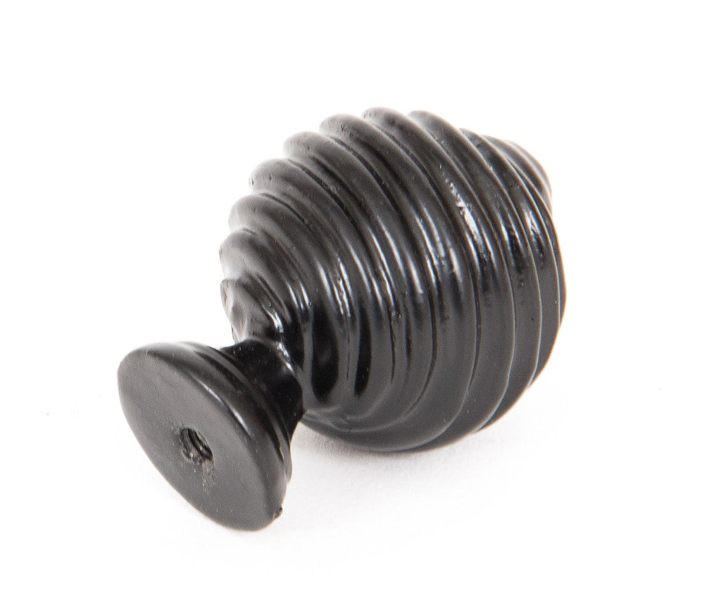 From The Anvil's Black Twist Cabinet Knob