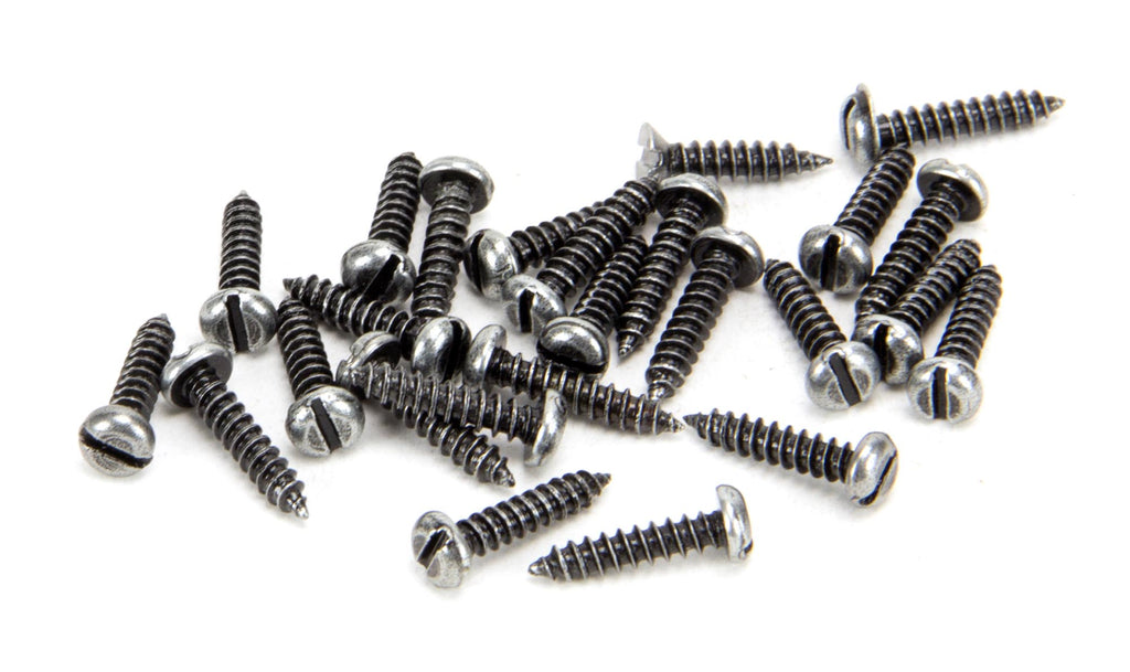 From The Anvil's Pewter Patina Round Head Screws (25)