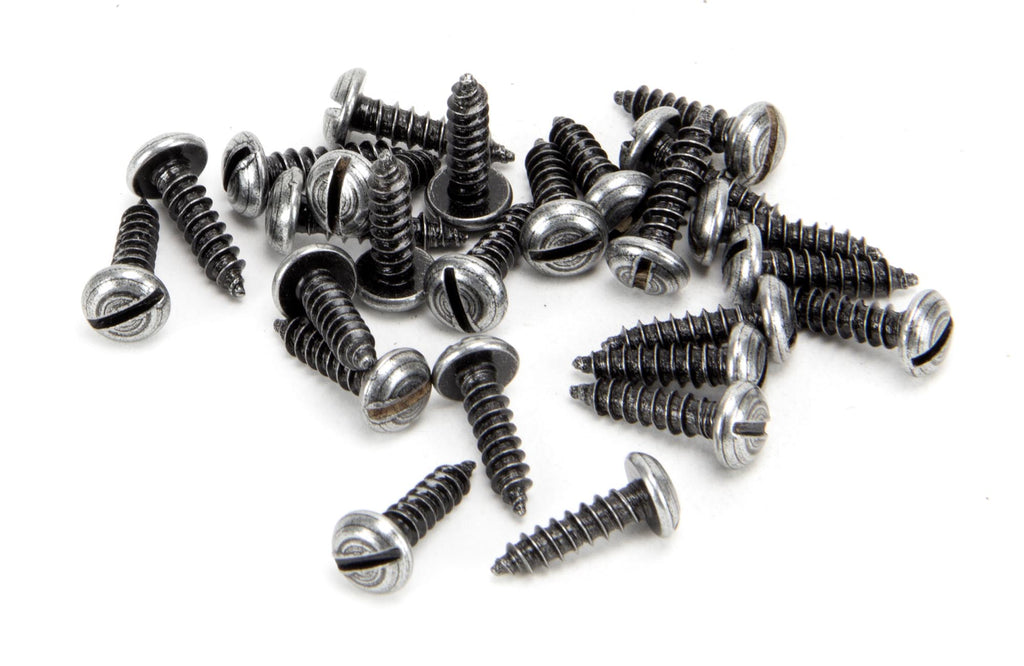 From The Anvil's Pewter Patina Round Head Screws (25)