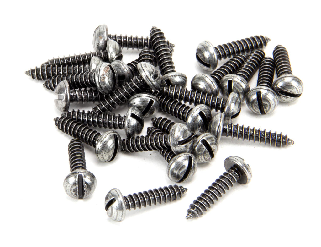 From The Anvil's Pewter Patina Round Head Screws (25)