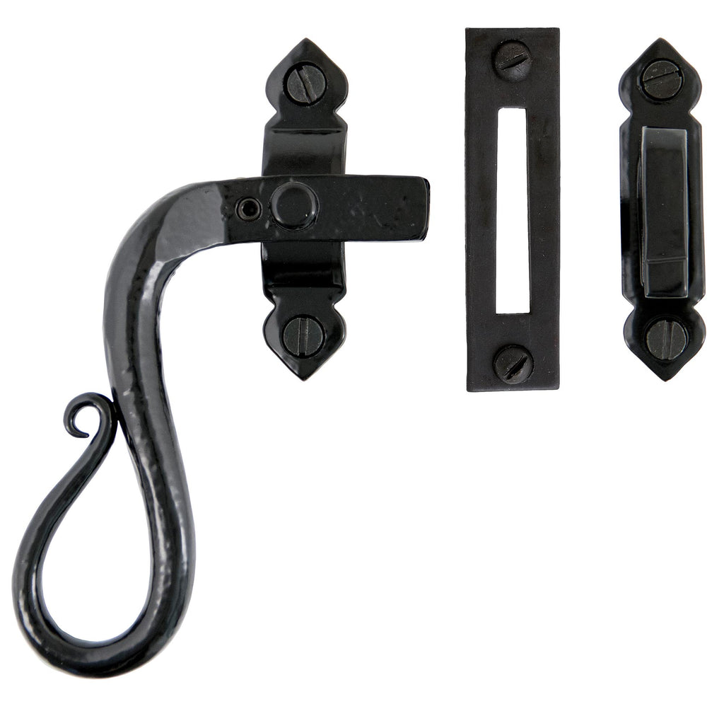 From The Anvil's Black Locking Shepherd's Crook Fastener