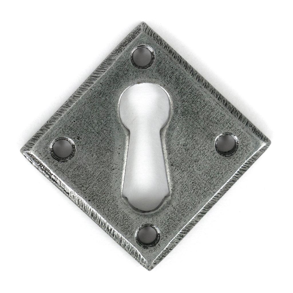 From The Anvil's Pewter Patina Diamond Escutcheon