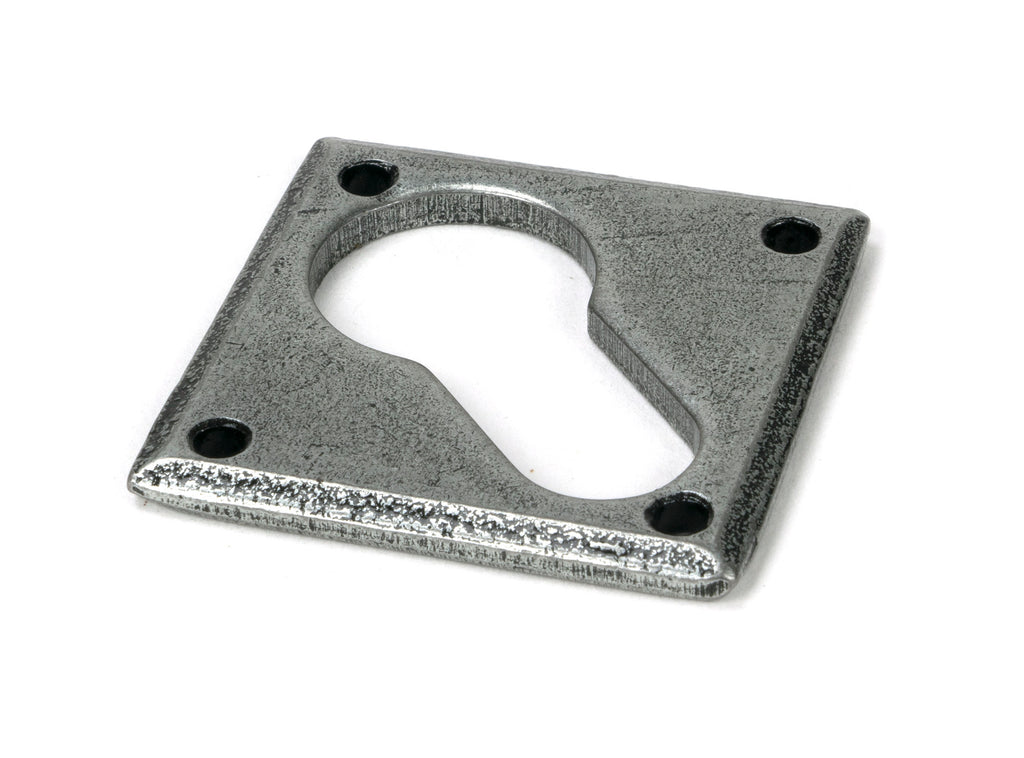 From The Anvil's Pewter Patina Diamond Euro Escutcheon