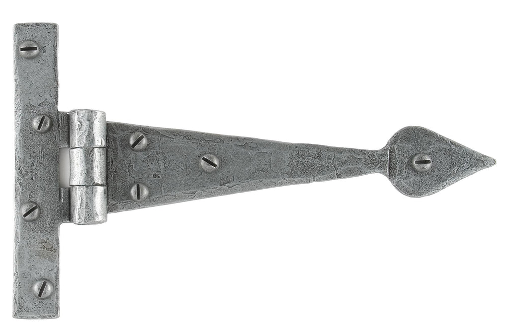 From The Anvil's Pewter Patina Arrow Head T Hinge (pair)