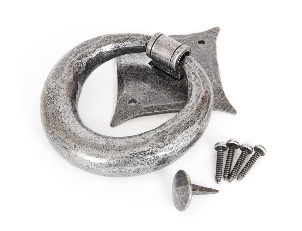 From The Anvil's Pewter Patina Ring Door Knocker