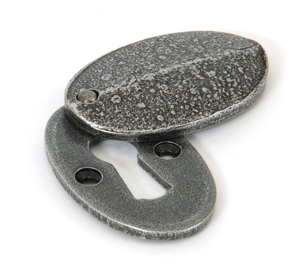 From The Anvil's Pewter Patina Oval Escutcheon