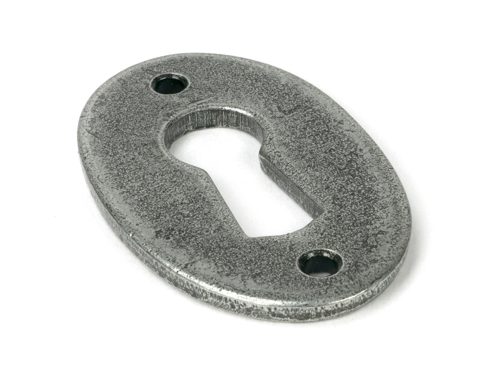 From The Anvil's Pewter Patina Oval Escutcheon