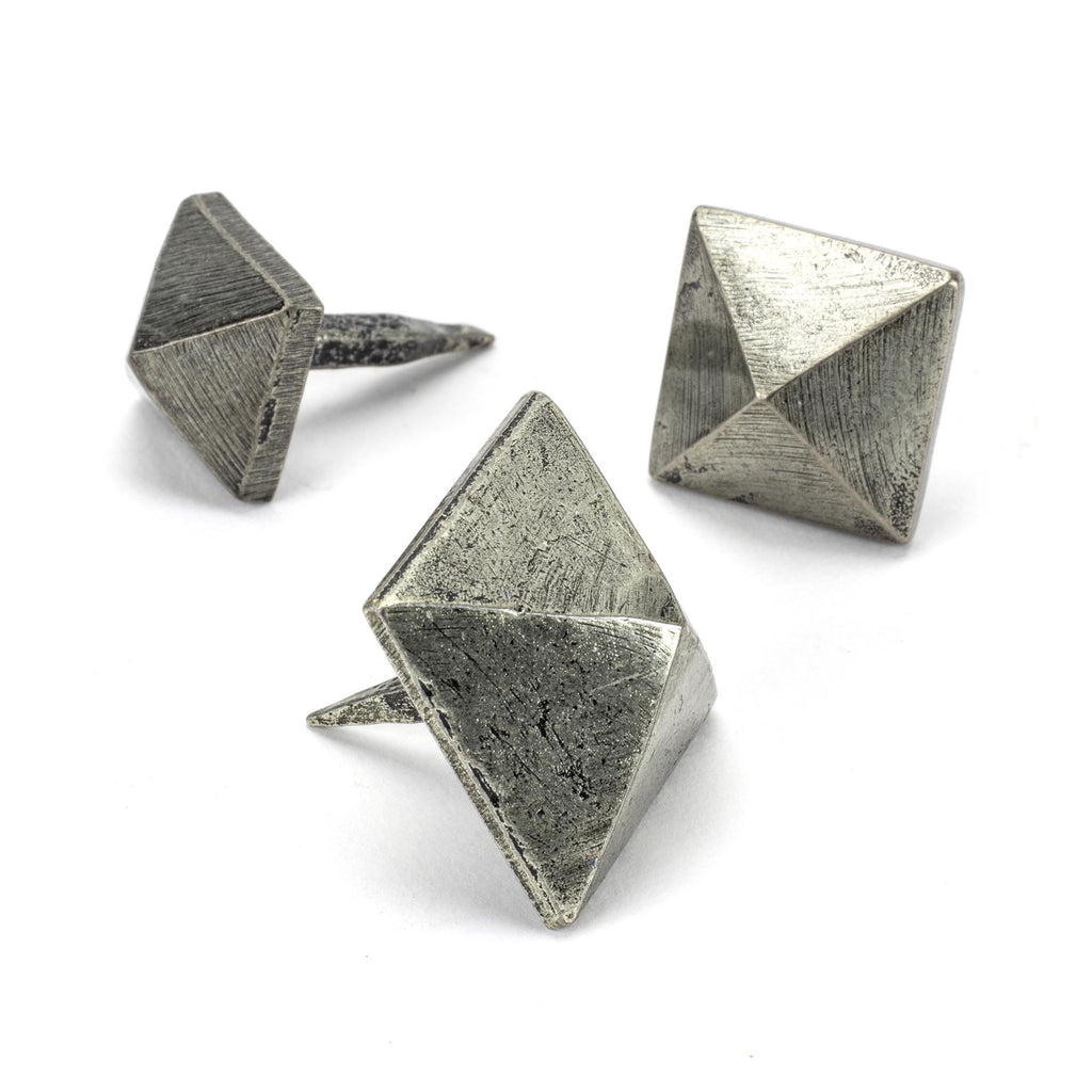 From The Anvil's Pewter Patina Pyramid Door Stud