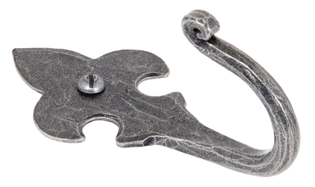 From The Anvil's Pewter Patina Fleur-De-Lys Coat Hook