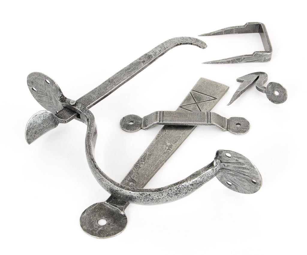 From The Anvil's Pewter Patina Bean Thumblatch