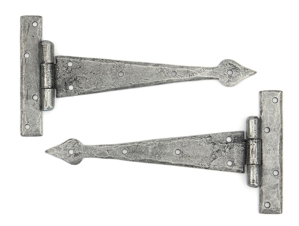 From The Anvil's Pewter Patina Arrow Head T Hinge (pair)