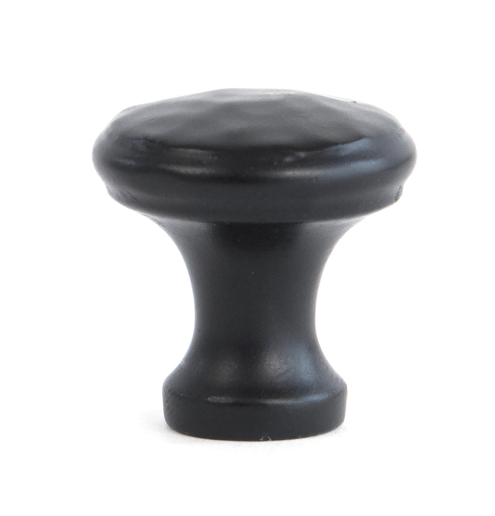 From The Anvil's Black Hammered Cabinet Knob