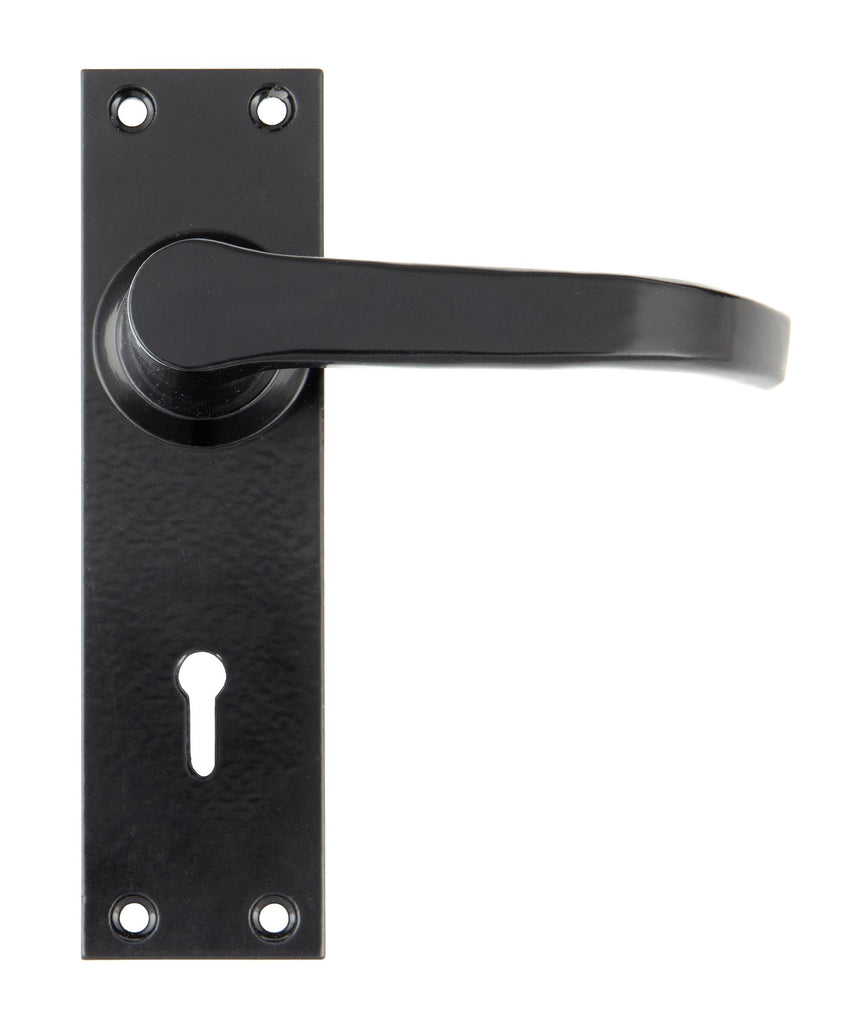 From The Anvil's Black Deluxe Lever Lock Set