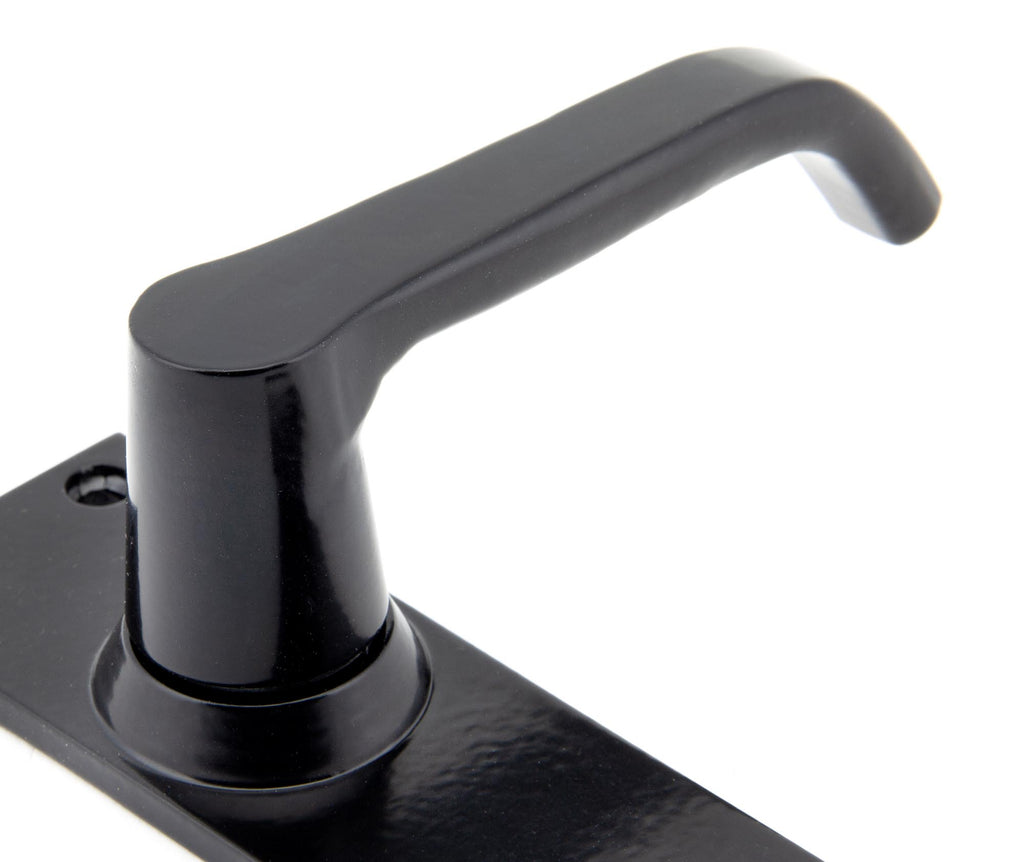 From The Anvil's Black Deluxe Lever Latch Set