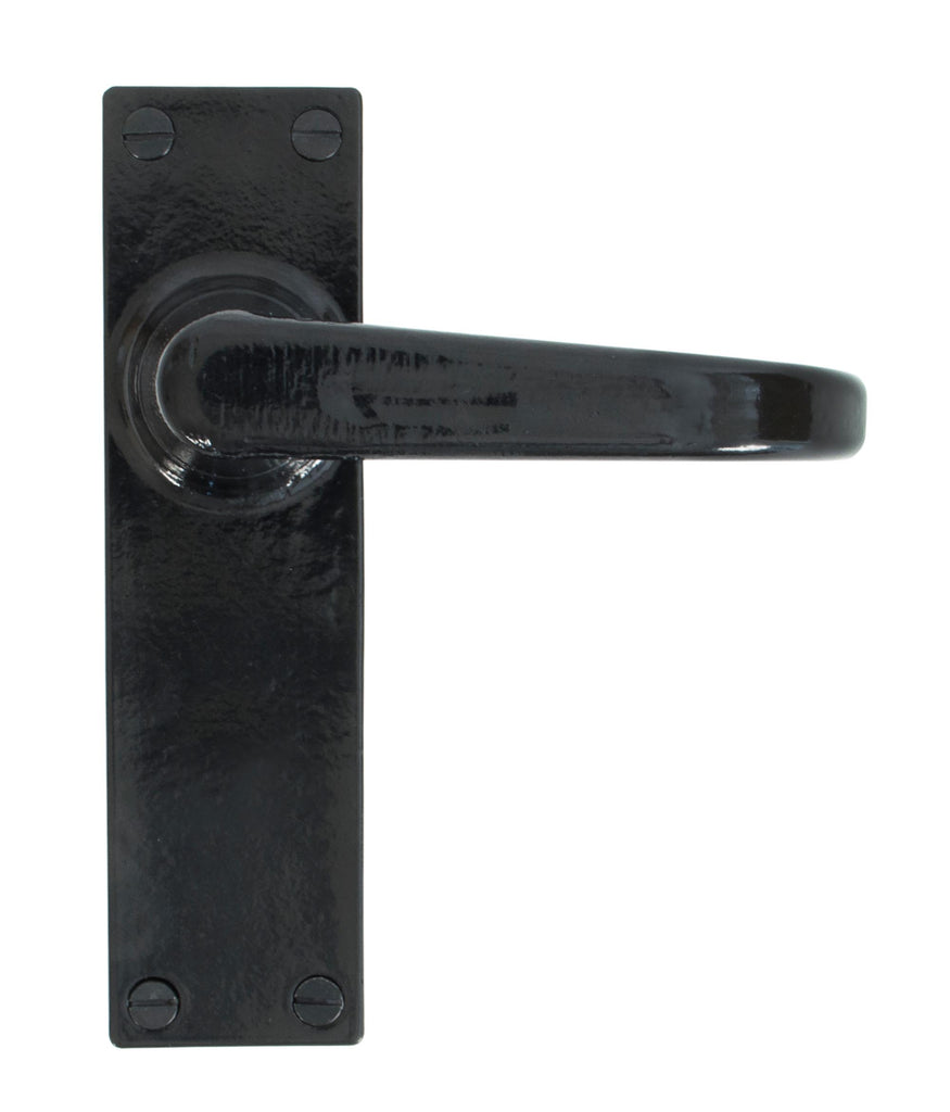 From The Anvil's Black Deluxe Lever Latch Set