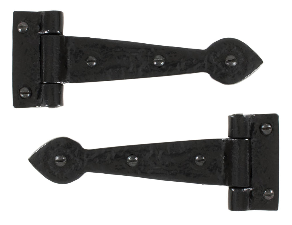 From The Anvil's Black Black Cast T Hinge (pair)