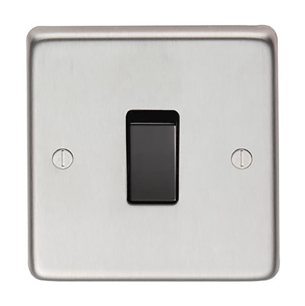 From The Anvil's Satin Stainless Steel 10 Amp Switched Socket