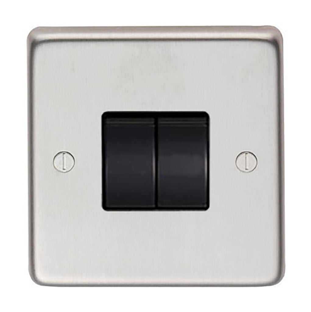 From The Anvil's Satin Stainless Steel 10 Amp Switched Socket