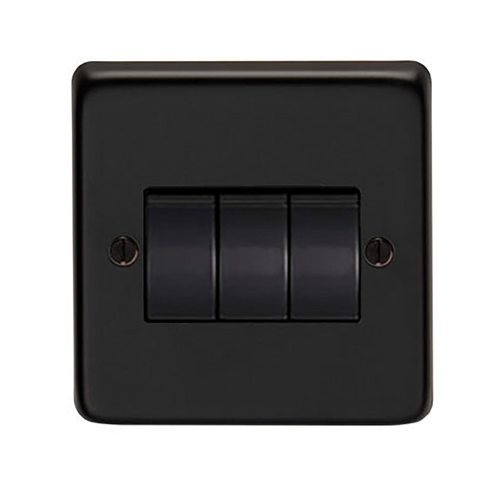 From The Anvil's Matt Black 10 Amp Switched Socket