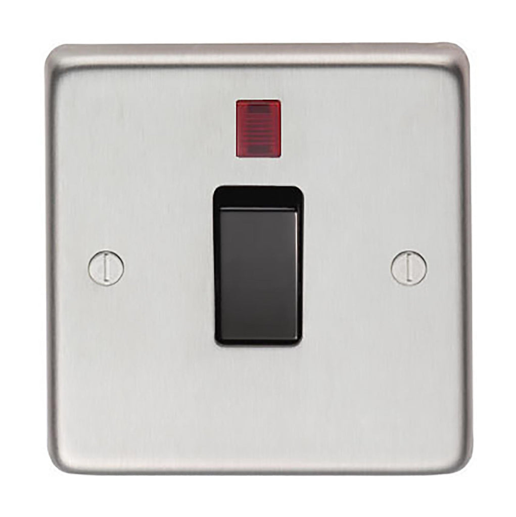 From The Anvil's Satin Stainless Steel Single Switch + Neon