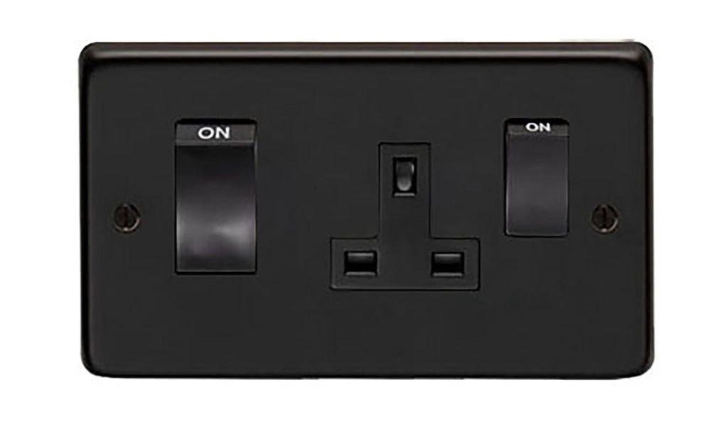 From The Anvil's Matt Black 45 Amp Switch & Socket