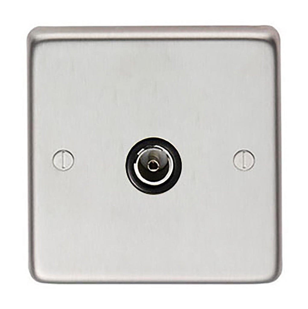 From The Anvil's Satin Stainless Steel TV Socket