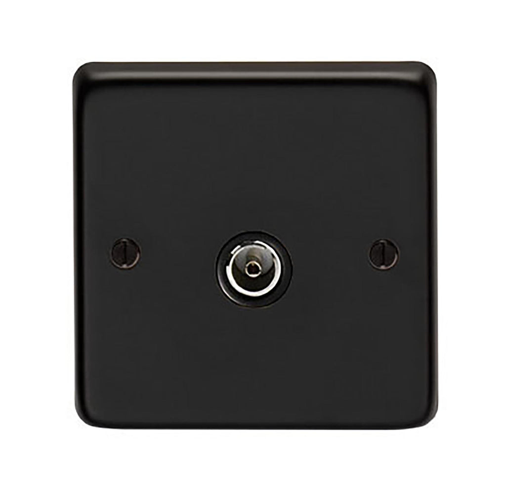 From The Anvil's Matt Black TV Socket