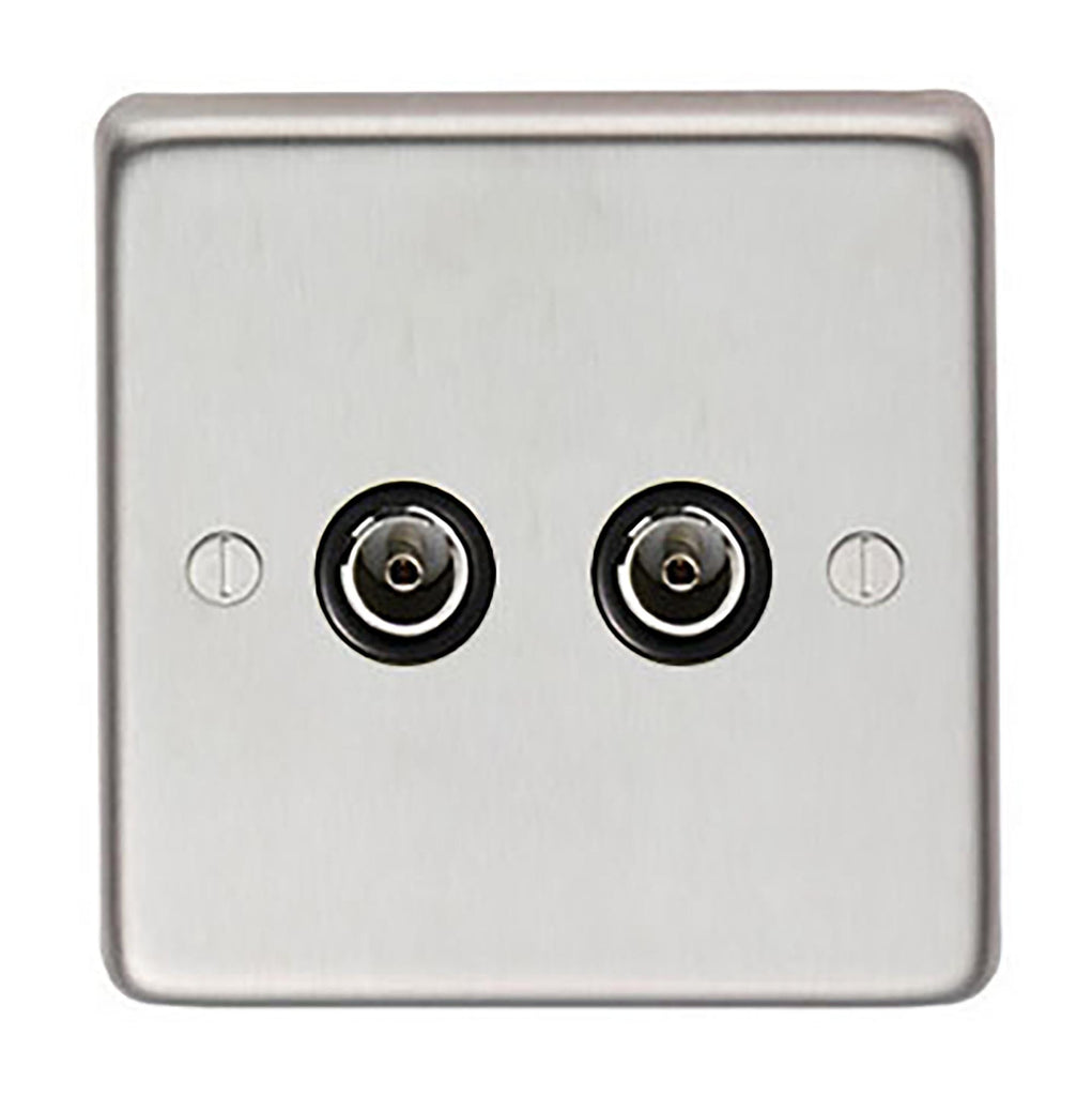 From The Anvil's Satin Stainless Steel TV Socket