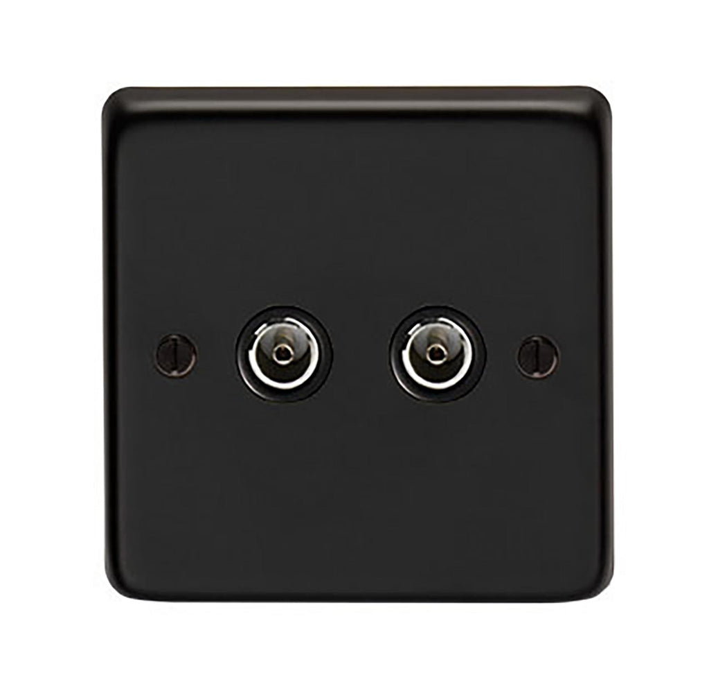 From The Anvil's Matt Black TV Socket