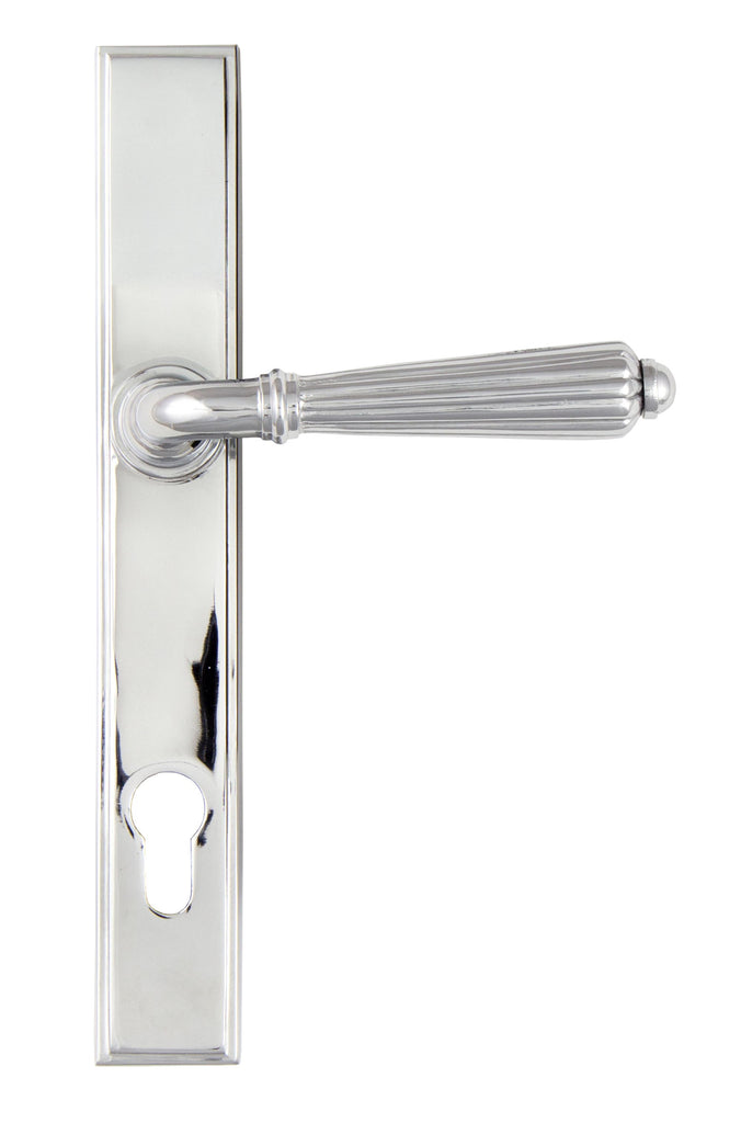 From The Anvil's Polished Chrome Hinton Slimline Lever Espag. Lock Set