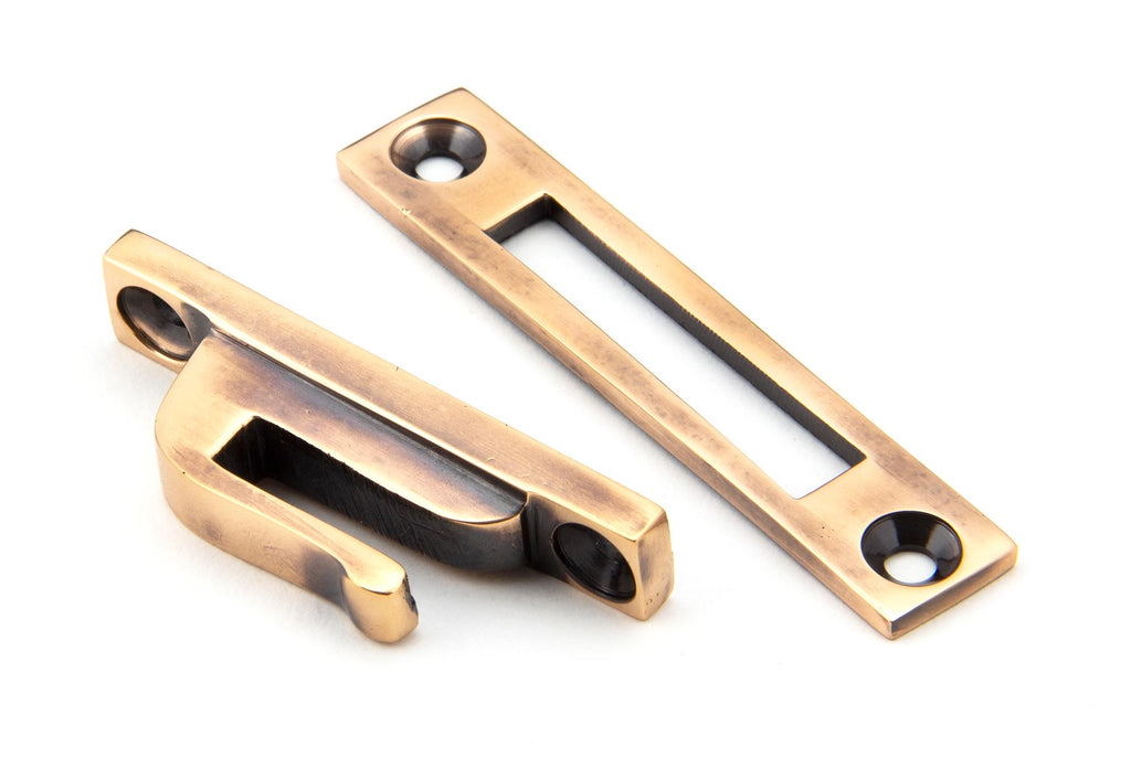 From The Anvil's Polished Bronze Locking Hinton Fastener