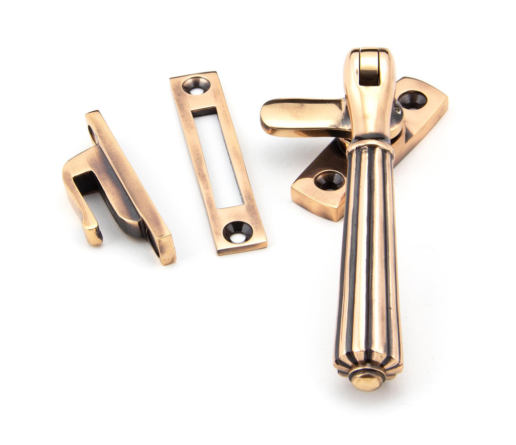 From The Anvil's Polished Bronze Locking Hinton Fastener