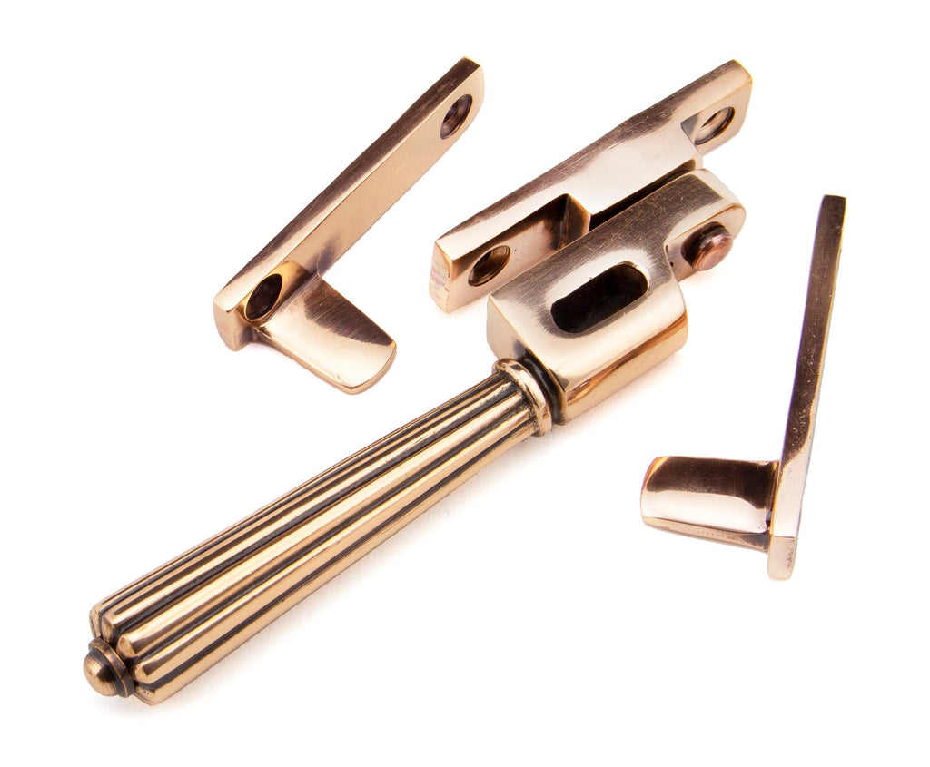 From The Anvil's Polished Bronze Night-Vent Locking Hinton Fastener