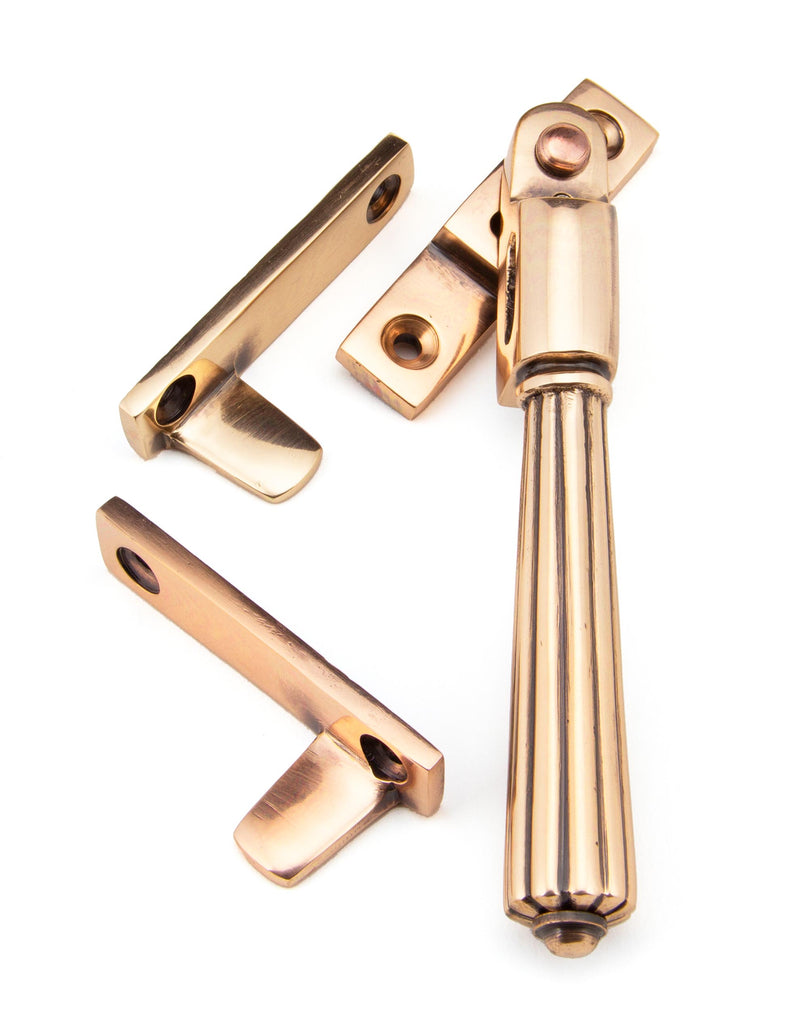 From The Anvil's Polished Bronze Night-Vent Locking Hinton Fastener