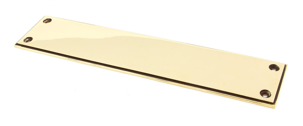 From The Anvil's Aged Brass Art Deco Fingerplate