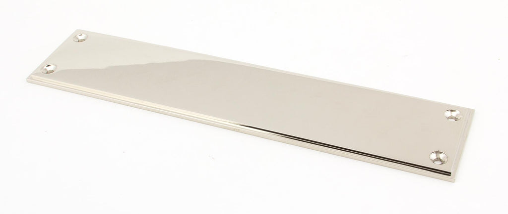 From The Anvil's Polished Nickel Art Deco Fingerplate